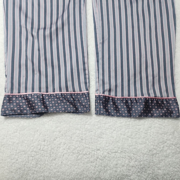 Victoria's Secret Vintage Striped 2 Piece Gray and Pink Pajama Set Size Large - Picture 7 of 15